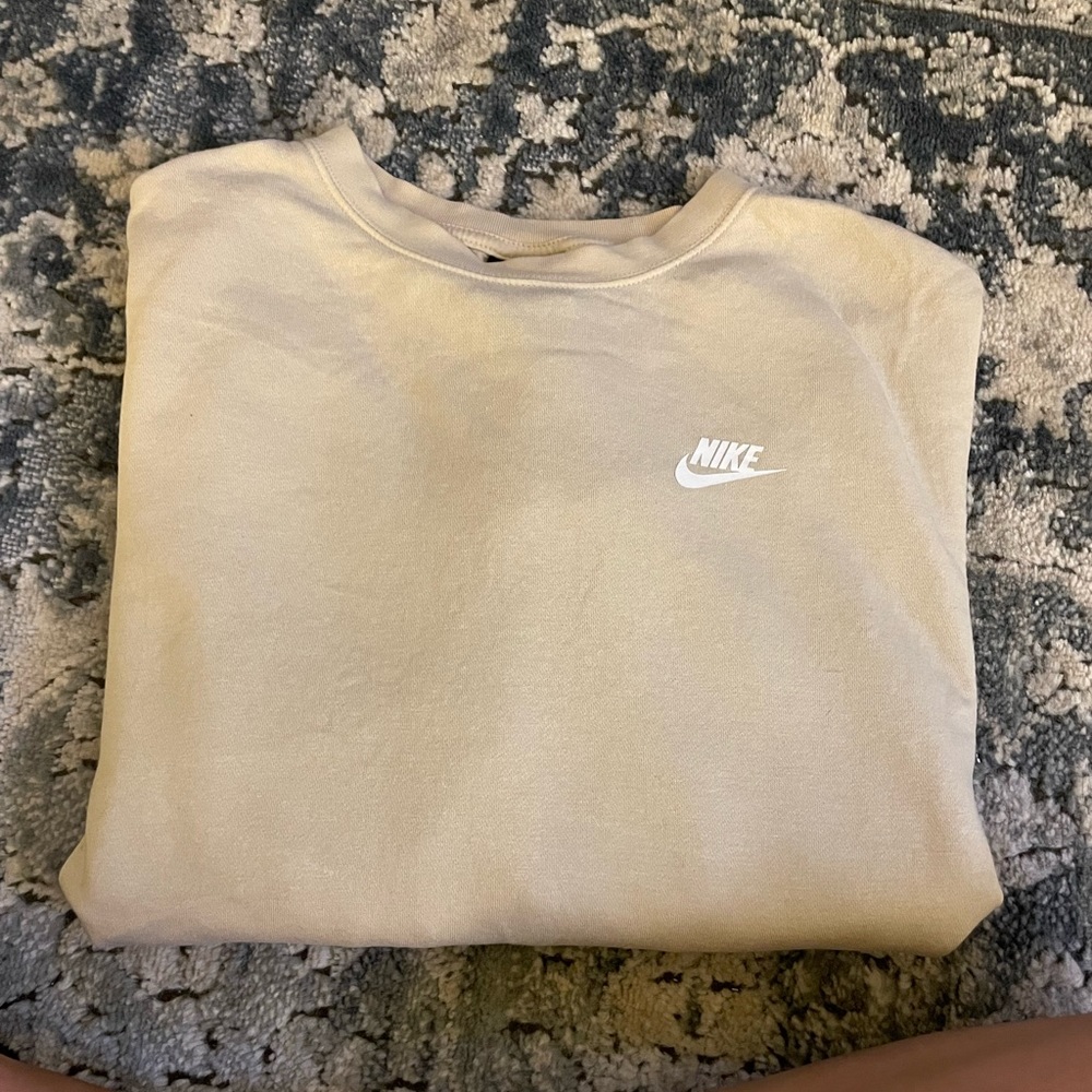 Cream Colored Nike Crewneck